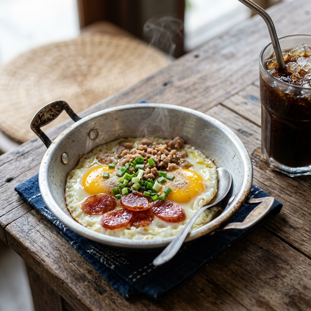 Korbua Signature Pan-Fried Eggs Kai Krata